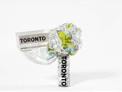 Toronto Crumpled City Map