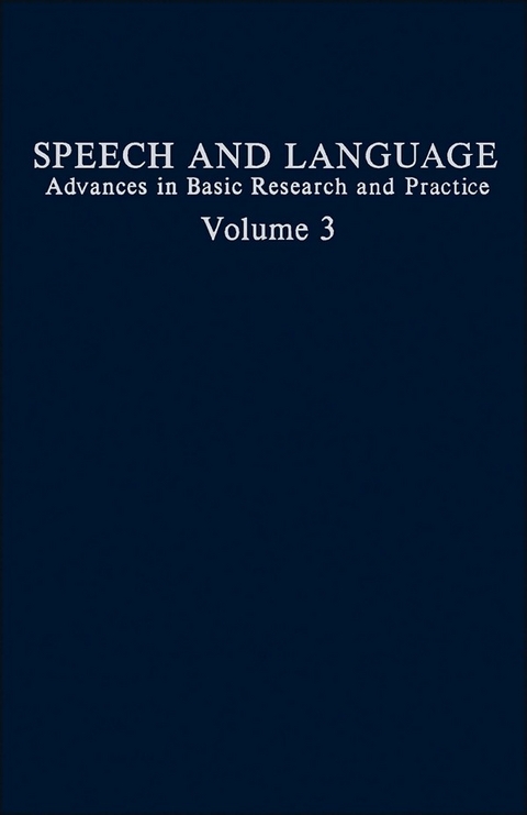 Speech and Language - 