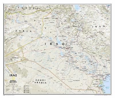 Iraq Classic, Tubed - National Geographic Maps