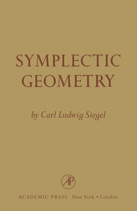 Symplectic Geometry -  Carl Ludwig Siegel