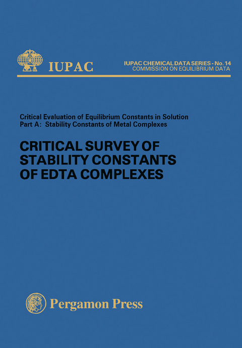 Critical Survey of Stability Constants of EDTA Complexes -  G. Anderegg