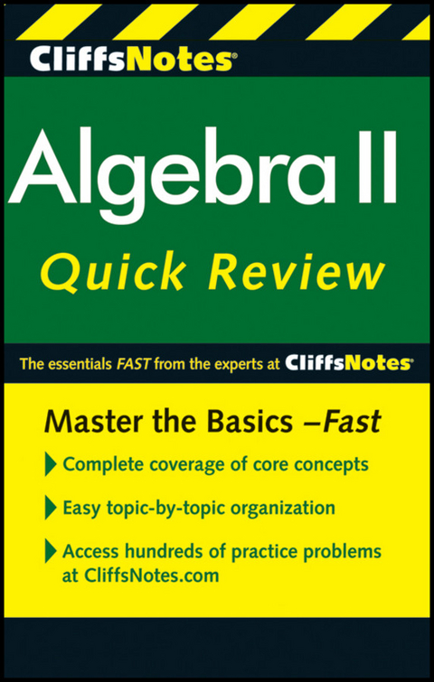 CliffsNotes Algebra II QuickReview -  Edward Kohn,  David Alan Herzog