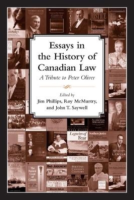 Essays in the History of Canadian Law, Volume X - 