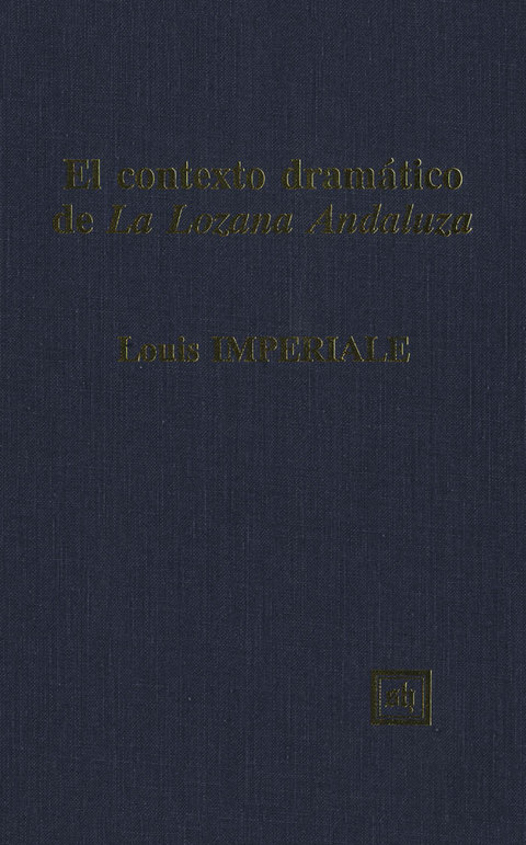 El contexto dramático de La Lozana Andaluza -  Louis Imperiale