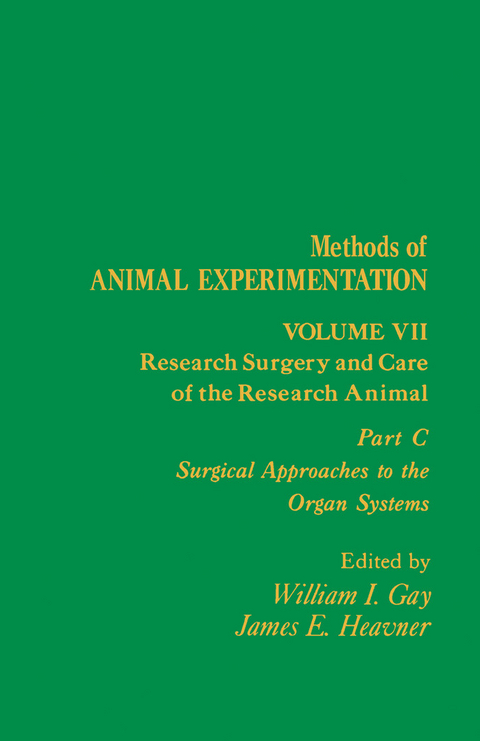 Research Surgery and Care of the Research Animal - 