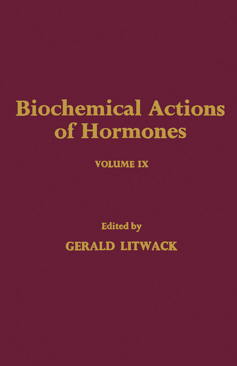 Biochemical Actions of Hormones V9 - 