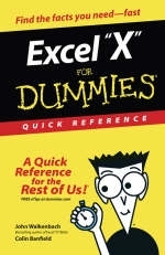 Excel 2003 for Dummies Quick Reference -  Walkenbach