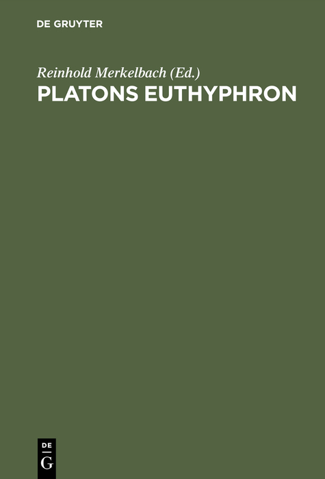 Platons Euthyphron - 