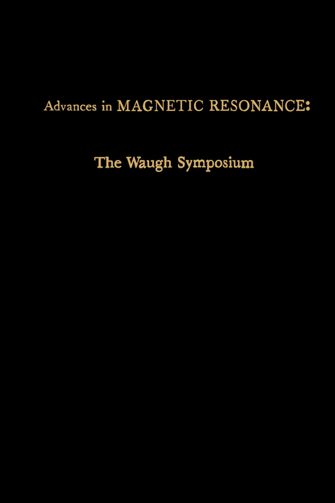 Advances in Magnetic Resonance - 