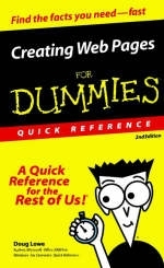 Creating Web Pages for Dummies Quick Reference - Doug Lowe