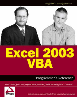 Excel 2003 VBA Programmer's Reference - Paul Kimmel, Stephen Bullen, John Green, Rob Bovey, Robert Rosenberg