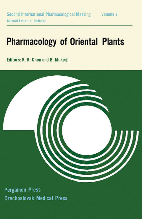 Pharmacology of Oriental Plants - 