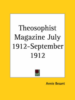 Theosophist Magazine (July 1912-September 1912) - 