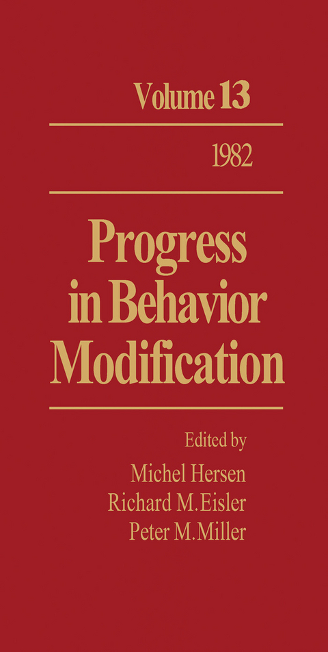 Progress in Behavior Modification - 