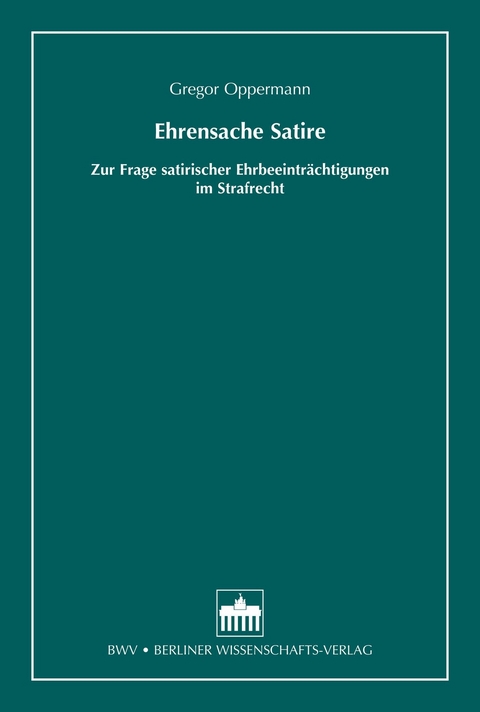 Ehrensache Satire - Gregor Oppermann