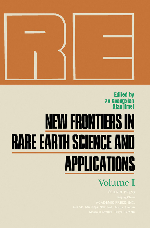 New Frontiers in Rare Earth Science and Applications - 