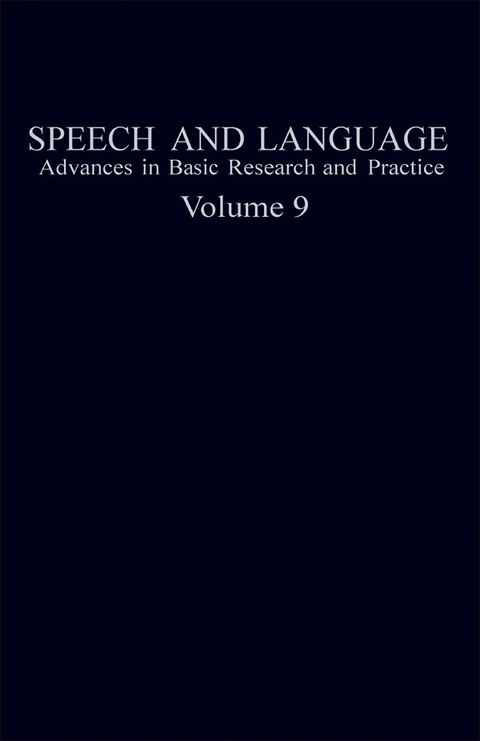 Speech and Language - 