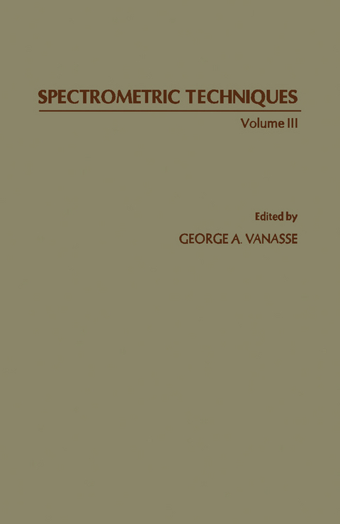 Spectrometric Techniques - 