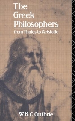 The Greek Philosophers - W.K.C. Guthrie