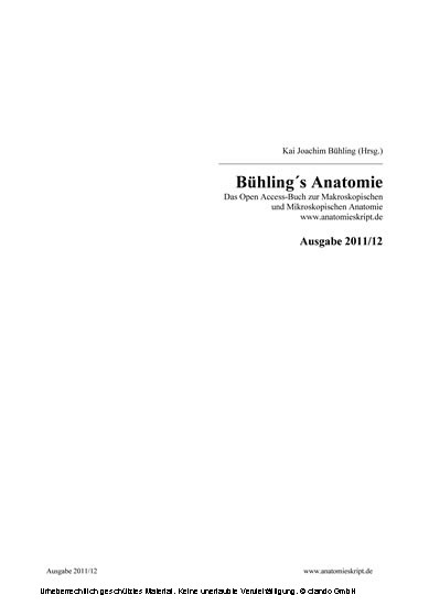 Bühling´s Anatomie - 