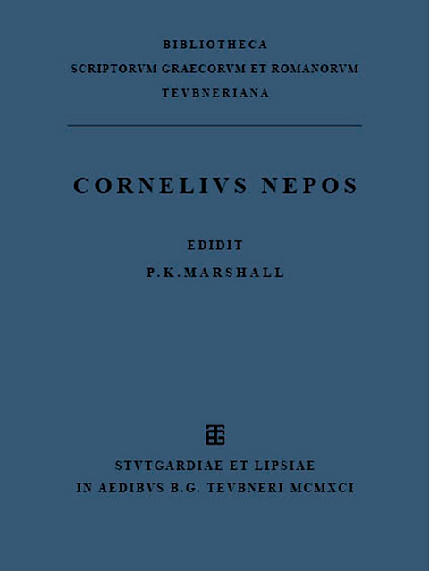 Vitae cum fragmentis - Cornelius Nepos