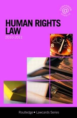 Human Rights Lawcards 2010-2011 -  Routledge