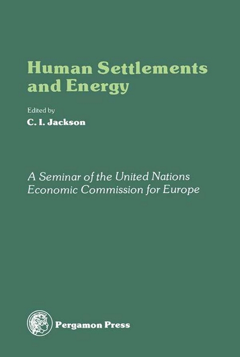 Human Settlements and Energy - 