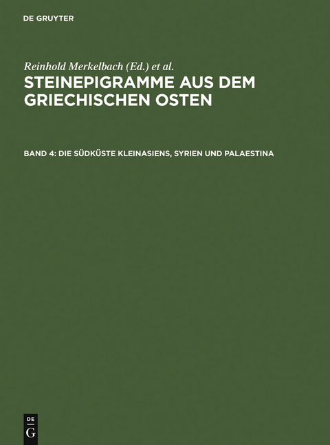 Die Südküste Kleinasiens, Syrien und Palaestina - 