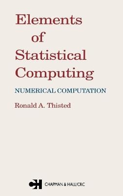 Elements of Statistical Computing - R.A. Thisted