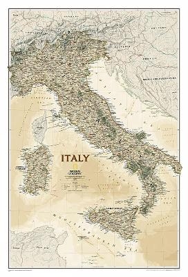 Italy Executive, tubed - National Geographic Maps