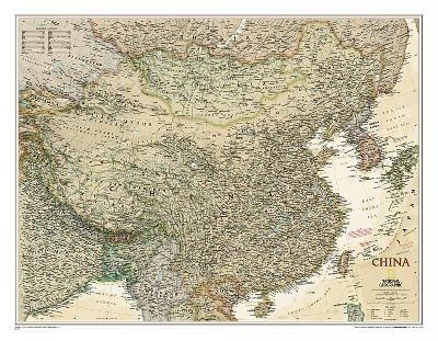 China Executive Flat - National Geographic Maps