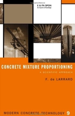 Concrete Mixture Proportioning - François de Larrard