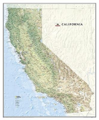 California, Laminated - National Geographic Maps