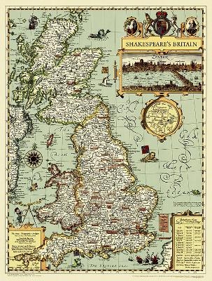 Shakespeare's Britain, Tubed - National Geographic Maps