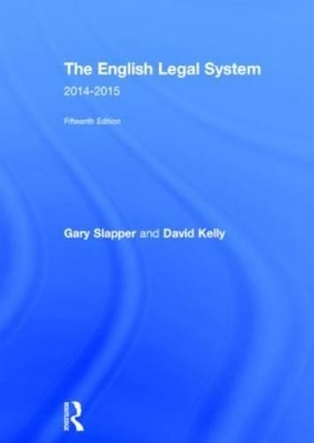 The English Legal System - David Kelly