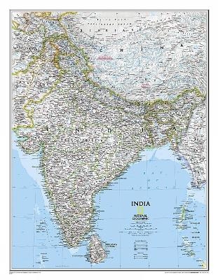 India Classic, Laminated - National Geographic Maps