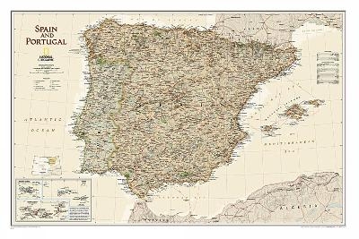 Spain & Portugal Executive, Tubed - National Geographic Maps