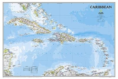 Caribbean Classic Flat - National Geographic Maps