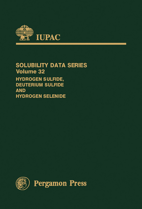 Hydrogen Sulfide, Deuterium Sulfide & Hydrogen Selenide - 