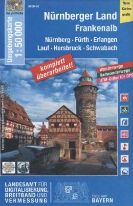 UK50-18 Nürnberger Land, Frankenalb - Breitband und Vermessung Landesamt für Digitalisierung  Bayern