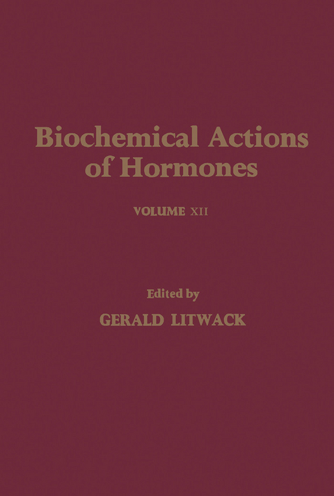 Biochemical Actions of Hormones V12 - 