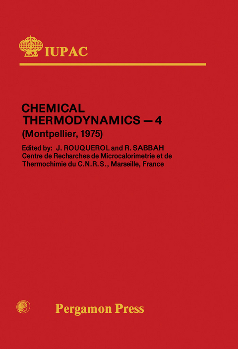 Chemical Thermodynamics - 