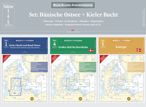 Set: Dänische Ostsee + Kieler Bucht (Ausgabe 2014)