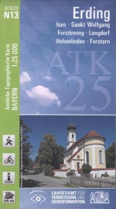 ATK25-N13 Erding (Amtliche Topographische Karte 1:25000) - Breitband und Vermessung Landesamt für Digitalisierung  Bayern