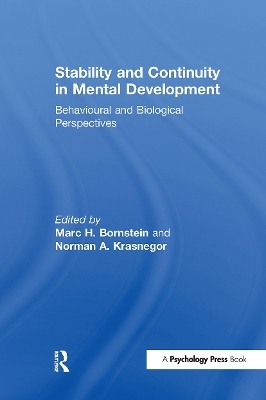 Stability and Continuity in Mental Development - 