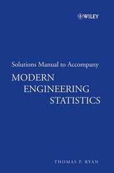 Solutions Manual to accompany Modern Engineering Statistics - Thomas P. Ryan