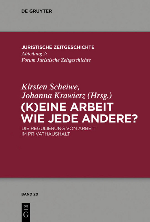 (K)Eine Arbeit wie jede andere? - 