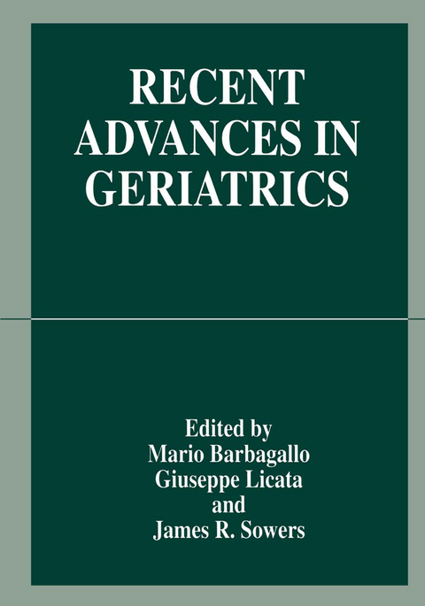 Recent Advances in Geriatrics - 