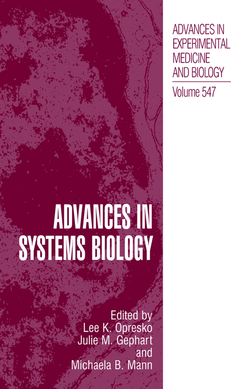 Advances in Systems Biology - 