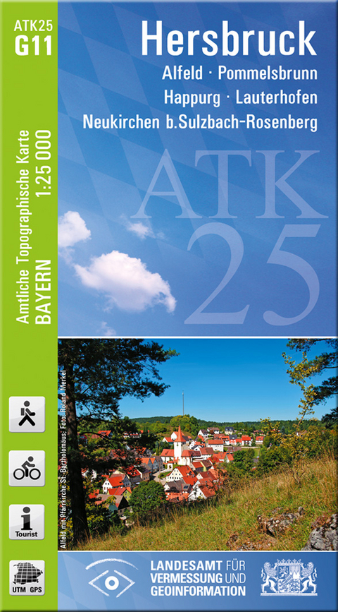 ATK25-G11 Hersbruck (Amtliche Topographische Karte 1:25000) - Breitband und Vermessung Landesamt für Digitalisierung  Bayern